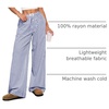 image:imageANRABESS Womens Gingham Striped Boxer PantsBlue White Plaid