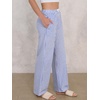 image:imageANRABESS Womens Gingham Striped Boxer PantsBlue White Stripe