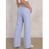 image:imageANRABESS Womens Gingham Striped Boxer PantsBlue White Stripe