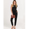 image:imageANRABESS Womens Summer Sleeveless Jumpsuits Casual Dressy Stretchy Crewneck Rompers One Piece Outfits Spring Fashion 2026Black