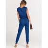 image:imageANRABESS Womens Summer Sleeveless Jumpsuits Casual Dressy Stretchy Crewneck Rompers One Piece Outfits Spring Fashion 2026Blue