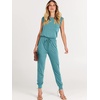 image:imageANRABESS Womens Summer Sleeveless Jumpsuits Casual Dressy Stretchy Crewneck Rompers One Piece Outfits Spring Fashion 2026Lake