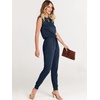 image:imageANRABESS Womens Summer Sleeveless Jumpsuits Casual Dressy Stretchy Crewneck Rompers One Piece Outfits Spring Fashion 2026Navy Blue