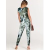 image:imageANRABESS Womens Summer Sleeveless Jumpsuits Casual Dressy Stretchy Crewneck Rompers One Piece Outfits Spring Fashion 2026Tie Dye Armygreen