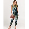 image:imageANRABESS Womens Summer Sleeveless Jumpsuits Casual Dressy Stretchy Crewneck Rompers One Piece Outfits Spring Fashion 2026Tie Dye Armygreen