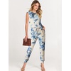 image:imageANRABESS Womens Summer Sleeveless Jumpsuits Casual Dressy Stretchy Crewneck Rompers One Piece Outfits Spring Fashion 2026Tie Dye Yellow