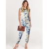 image:imageANRABESS Womens Summer Sleeveless Jumpsuits Casual Dressy Stretchy Crewneck Rompers One Piece Outfits Spring Fashion 2026Tie Dye Yellow