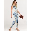 image:imageANRABESS Womens Summer Sleeveless Jumpsuits Casual Dressy Stretchy Crewneck Rompers One Piece Outfits Spring Fashion 2026Tie Dye Yellow