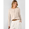 image:imageANRABESS Cardigan Sweaters for Women Lightweight Fall OutfitsAlmond