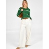 image:imageANRABESS Cardigan Sweaters for Women Lightweight Fall OutfitsGreen Beige Stripe