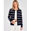 image:imageANRABESS Cardigan Sweaters for Women Lightweight Fall OutfitsNavy Bule Pink Stripe