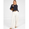 image:imageANRABESS Cardigan Sweaters for Women Lightweight Fall OutfitsNavy Bule Pink Stripe