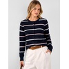 image:imageANRABESS Cardigan Sweaters for Women Lightweight Fall OutfitsNavy Bule Pink Stripe