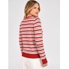 image:imageANRABESS Cardigan Sweaters for Women Lightweight Fall OutfitsRed Beige Pink Stripe