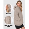 image:imageANRABESS Fashion Hoodies for Women Oversized Longline Fall OutfitsLight Khaki
