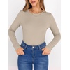 image:imageANRABESS Long Sleeve Shirts for Women Fleece Thermal TopsAlmond