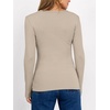 image:imageANRABESS Long Sleeve Shirts for Women Fleece Thermal TopsAlmond