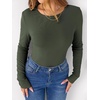 image:imageANRABESS Long Sleeve Shirts for Women Fleece Thermal TopsArmy Green