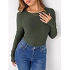 image:imageANRABESS Long Sleeve Shirts for Women Fleece Thermal TopsArmy Green