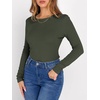 image:imageANRABESS Long Sleeve Shirts for Women Fleece Thermal TopsArmy Green