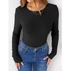image:imageANRABESS Long Sleeve Shirts for Women Fleece Thermal TopsBlack