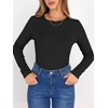 image:imageANRABESS Long Sleeve Shirts for Women Fleece Thermal TopsBlack