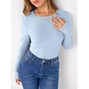 image:imageANRABESS Long Sleeve Shirts for Women Fleece Thermal TopsBlue