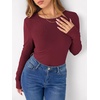 image:imageANRABESS Long Sleeve Shirts for Women Fleece Thermal TopsDark Red