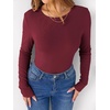 image:imageANRABESS Long Sleeve Shirts for Women Fleece Thermal TopsDark Red