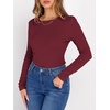 image:imageANRABESS Long Sleeve Shirts for Women Fleece Thermal TopsDark Red