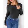 image:imageANRABESS Long Sleeve Shirts for Women Fleece Thermal TopsGrayish Black