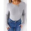 image:imageANRABESS Long Sleeve Shirts for Women Fleece Thermal TopsGrey