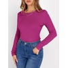 image:imageANRABESS Long Sleeve Shirts for Women Fleece Thermal TopsHot Pink