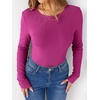 image:imageANRABESS Long Sleeve Shirts for Women Fleece Thermal TopsHot Pink