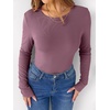 image:imageANRABESS Long Sleeve Shirts for Women Fleece Thermal TopsMauve