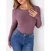 image:imageANRABESS Long Sleeve Shirts for Women Fleece Thermal TopsMauve