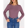 image:imageANRABESS Long Sleeve Shirts for Women Fleece Thermal TopsMauve