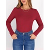 image:imageANRABESS Long Sleeve Shirts for Women Fleece Thermal TopsRed