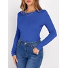 image:imageANRABESS Long Sleeve Shirts for Women Fleece Thermal TopsRoyal Blue