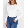 image:imageANRABESS Long Sleeve Shirts for Women Fleece Thermal TopsWhite