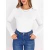 image:imageANRABESS Long Sleeve Shirts for Women Fleece Thermal TopsWhite