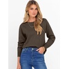 image:imageANRABESS Sweater for Women Lightweight Knit Fall PulloverBrown
