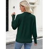 image:imageANRABESS Sweaters for Women Fall Lightweight Knit PulloverDark Green