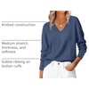 image:imageANRABESS Sweaters for Women Fall Lightweight Knit PulloverDeep Blue