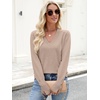 image:imageANRABESS Sweaters for Women Fall Lightweight Knit PulloverTan