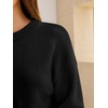 image:imageANRABESS Sweaters for Women Fall Oversized Wool Blend PulloverBlack