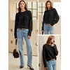 image:imageANRABESS Sweaters for Women Fall Oversized Wool Blend PulloverBlack