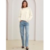 image:imageANRABESS Sweaters for Women Fall Oversized Wool Blend PulloverCream