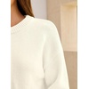image:imageANRABESS Sweaters for Women Fall Oversized Wool Blend PulloverCream