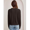 image:imageANRABESS Sweaters for Women Fall Oversized Wool Blend PulloverDark Brown